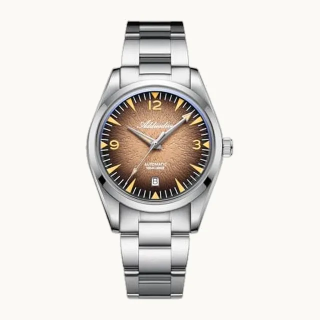 ADDIESDIVE Reloj automático de 39 mm para hombre, movimiento mecánico 8215, vidrio burbuja, luminoso, 100 m, resistente