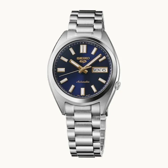 5 Sports Reloj automático para hombre con caja de acero inoxidable y manecillas luminosas, relojes de pulsera eleg