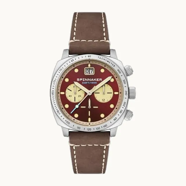 [SPINNAKER(スピニカー)] SPINNAKER SP-5068-05 - Reloj cronógrafo para hombre, de cuarzo, resistente al agua, 10 ATM, esfera mi