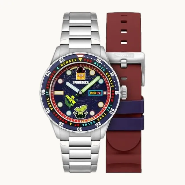 SP-5171-22 Reloj colaborativo Hass Automático Bob Esponja de cuerda automática resistente al agua 30 ATM con e