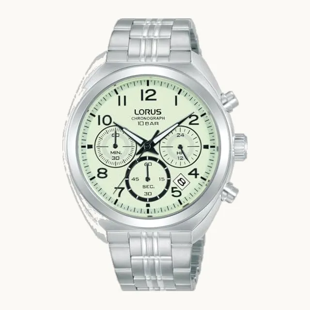 Reloj de cuarzo para hombre con caja de acero inoxidable