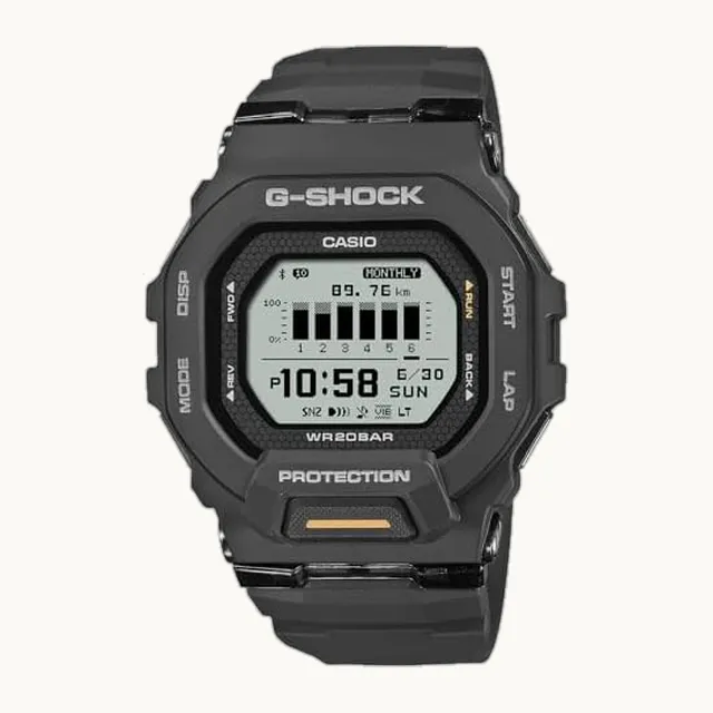 G-Shock Casio G-Shock Move Step Tracker GBD200-1A1 - Reloj digital MIP de resina negra