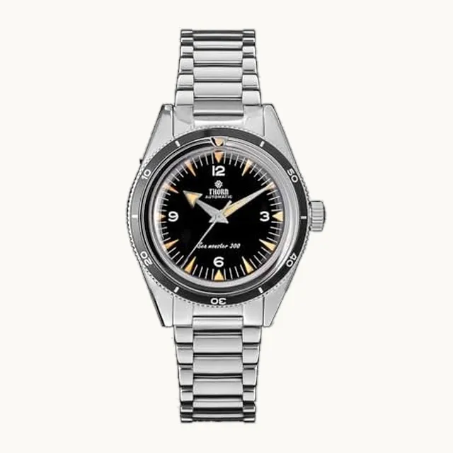 FTEOXLC Thorn T026 Reloj mecánico automático de zafiro de 38 mm, acero inoxidable 316L, movimiento PT5000, reloj clásico