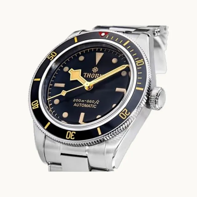FTEOXLC Thorn 6200 Reloj automático de acero inoxidable para hombre con movimiento NH35A, resistente al agua de 200 m